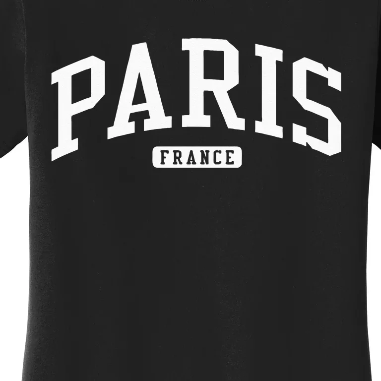 Paris France College University Style Women's T-Shirt