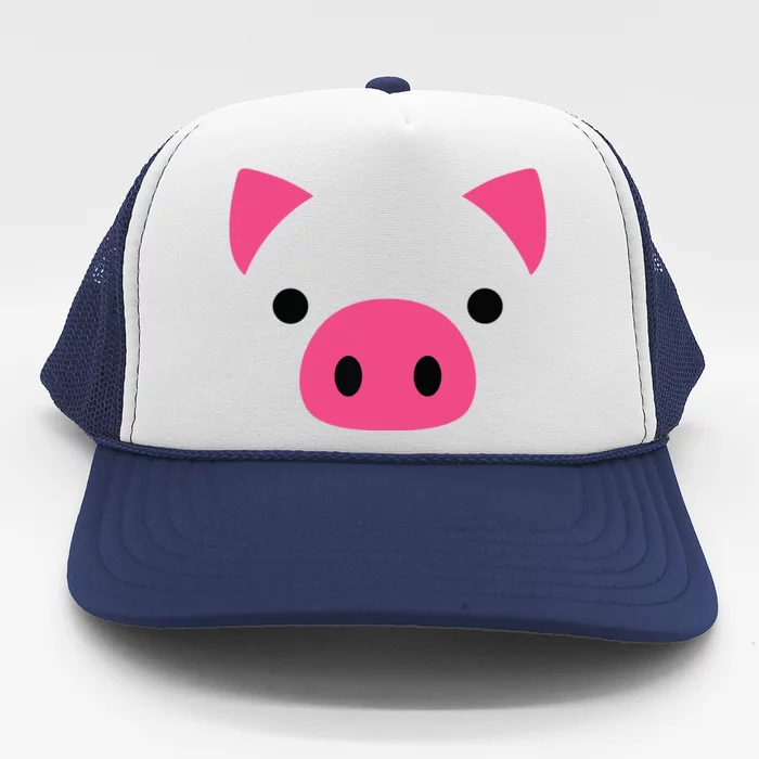 Pig Face Costume Funny Halloween Trucker Hat