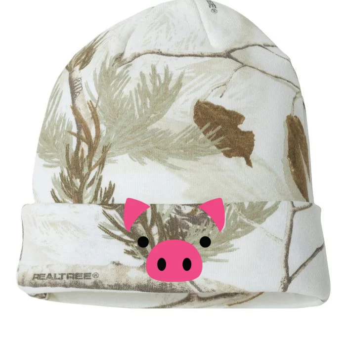 Pig Face Costume Funny Halloween Kati - 12in Camo Beanie