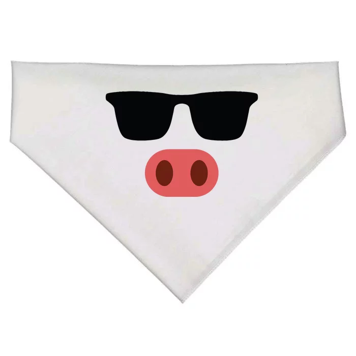 Pig Face Cool Sunglasses Cute Halloween Costume USA-Made Doggie Bandana