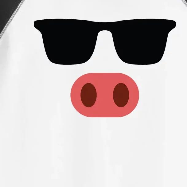 Pig Face Cool Sunglasses Cute Halloween Costume Toddler Fine Jersey T-Shirt