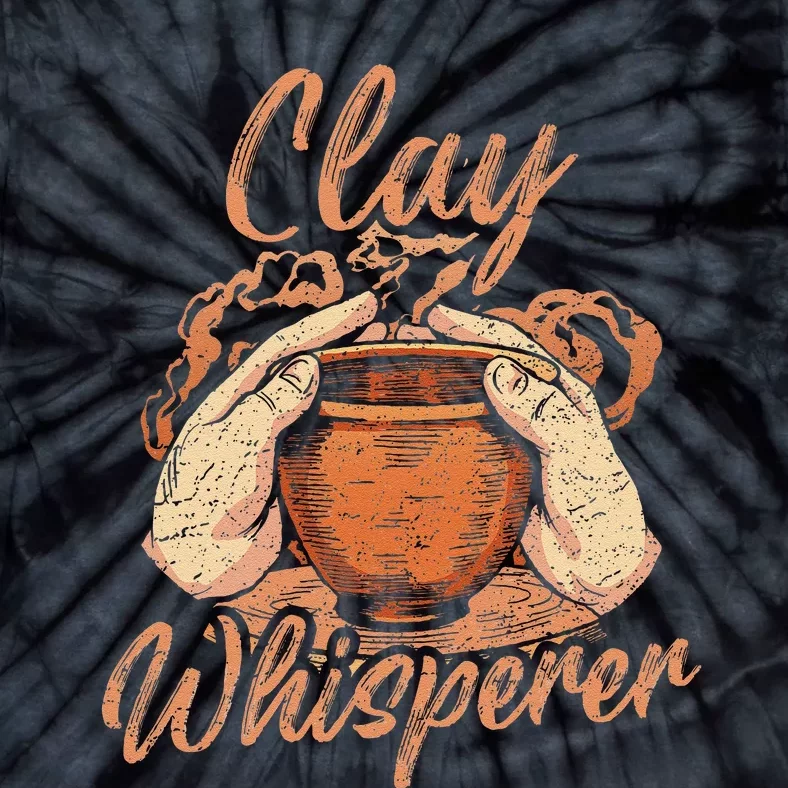 Potter Funny Clay Whisperer Pottery Ceramic Tie-Dye T-Shirt