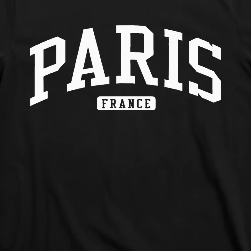 Paris France College University Style T-Shirt