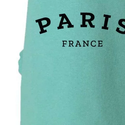 Paris France Cool Women Girl Casual French Doggie 3-End Fleece Hoodie