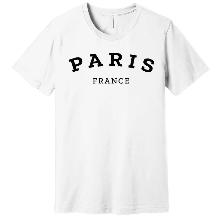 Paris France Cool Women Girl Casual French Premium T-Shirt