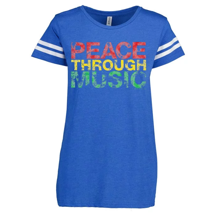 Playing For Change Peace Through Music Enza Ladies Jersey Football T-Shirt