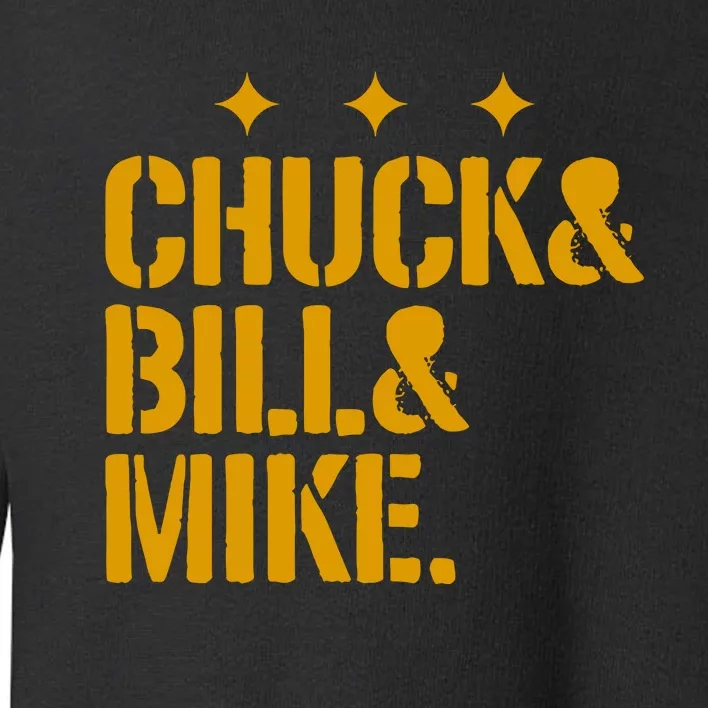 Pittsburgh Football Chuck & Bill & Mike Toddler Sweatshirt