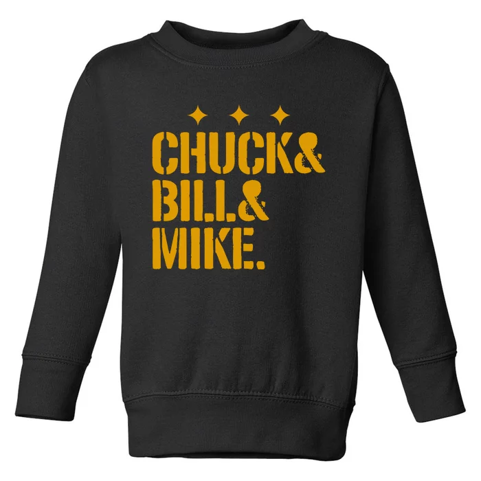 Pittsburgh Football Chuck & Bill & Mike Toddler Sweatshirt