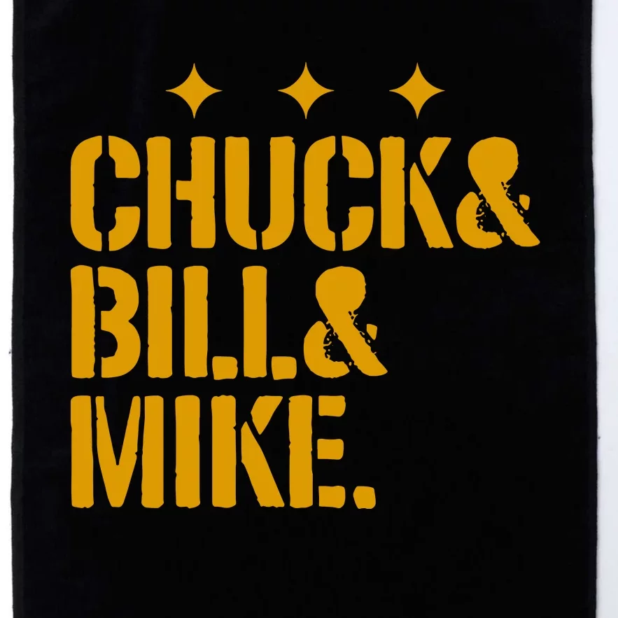 Pittsburgh Football Chuck & Bill & Mike Platinum Collection Golf Towel