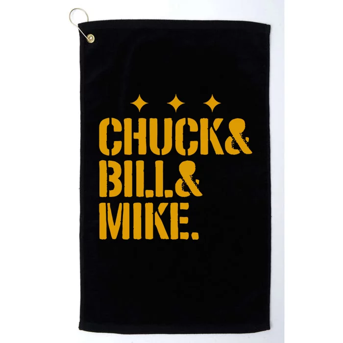 Pittsburgh Football Chuck & Bill & Mike Platinum Collection Golf Towel