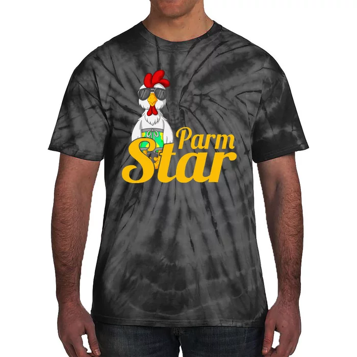 Parmstar Funny Chicken Parm Parmigiana Tie-Dye T-Shirt