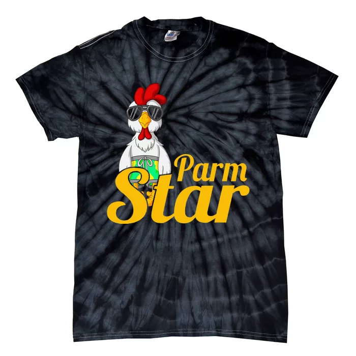 Parmstar Funny Chicken Parm Parmigiana Tie-Dye T-Shirt