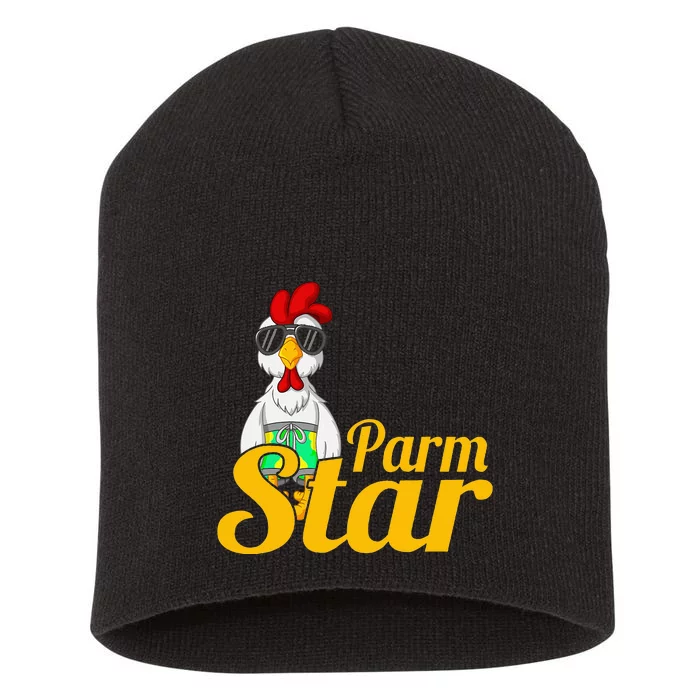 Parmstar Funny Chicken Parm Parmigiana Short Acrylic Beanie