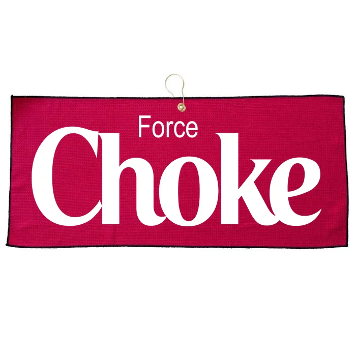 Psychic Force Choke Funny Scifi Logo Parody Large Microfiber Waffle Golf Towel