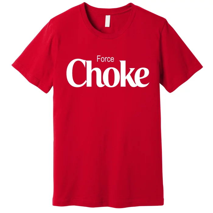 Psychic Force Choke Funny Scifi Logo Parody Premium T-Shirt