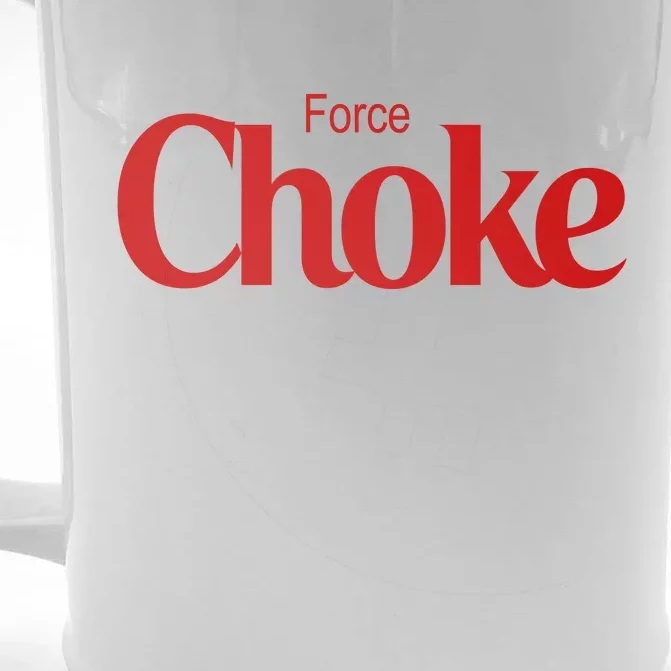 Psychic Force Choke Funny Scifi Logo Parody Front & Back Beer Stein