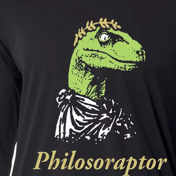 Philosoraptor Funny Cute Gift Cooling Performance Long Sleeve Crew