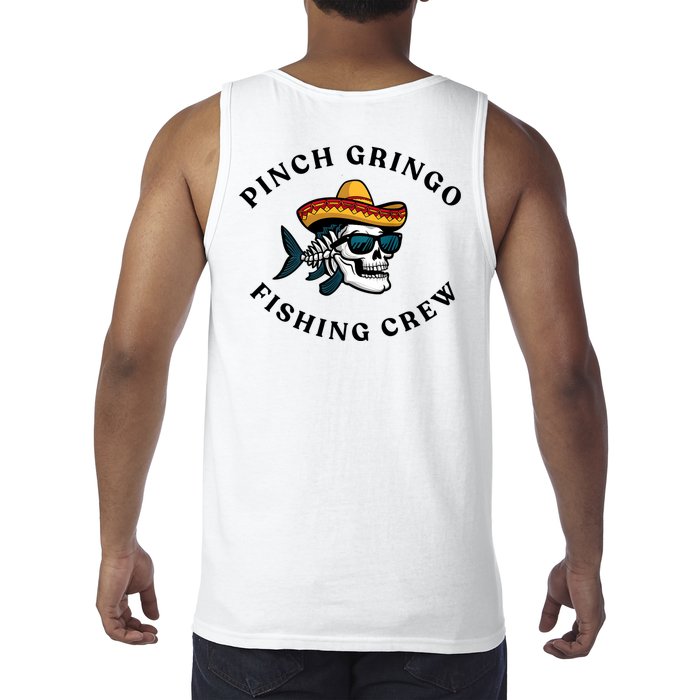 Pinchegringo Fishing Crew Back Print Tank Top