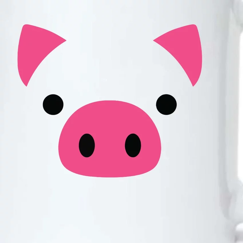 Pig Face Costume Funny Halloween Black Color Changing Mug