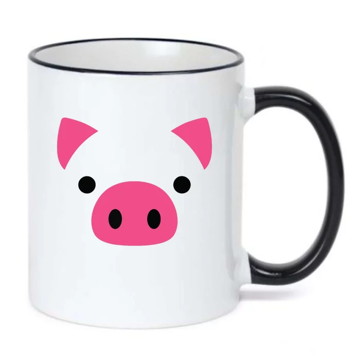 Pig Face Costume Funny Halloween Black Color Changing Mug