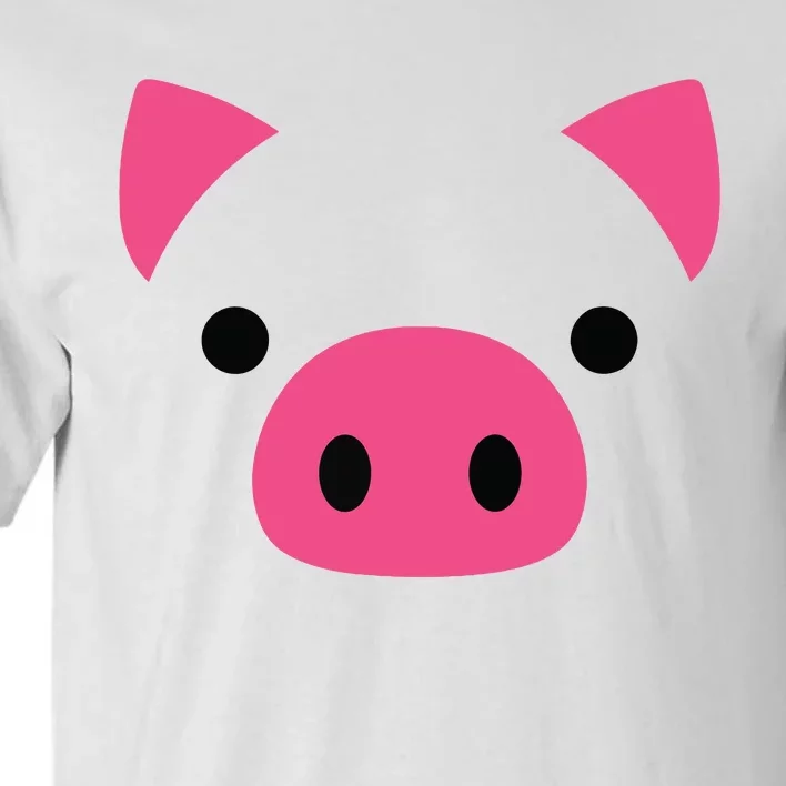 Pig Face Costume Funny Halloween Tall T-Shirt