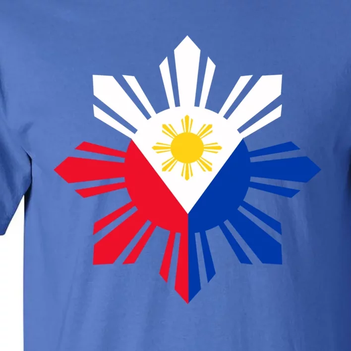 Philippine Flag Cool Gift Pinoy Flag Filipino Funny Gift Pinoy Sun Tall T-Shirt