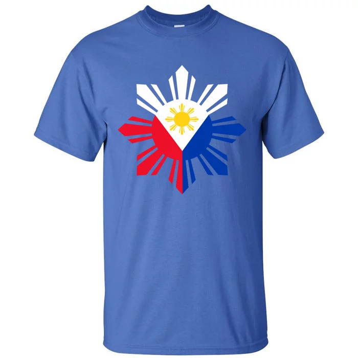 Philippine Flag Cool Gift Pinoy Flag Filipino Funny Gift Pinoy Sun Tall T-Shirt