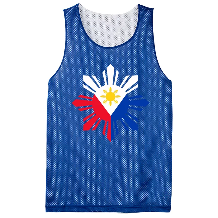 Philippine Flag Cool Gift Pinoy Flag Filipino Funny Gift Pinoy Sun Mesh Reversible Basketball Jersey Tank