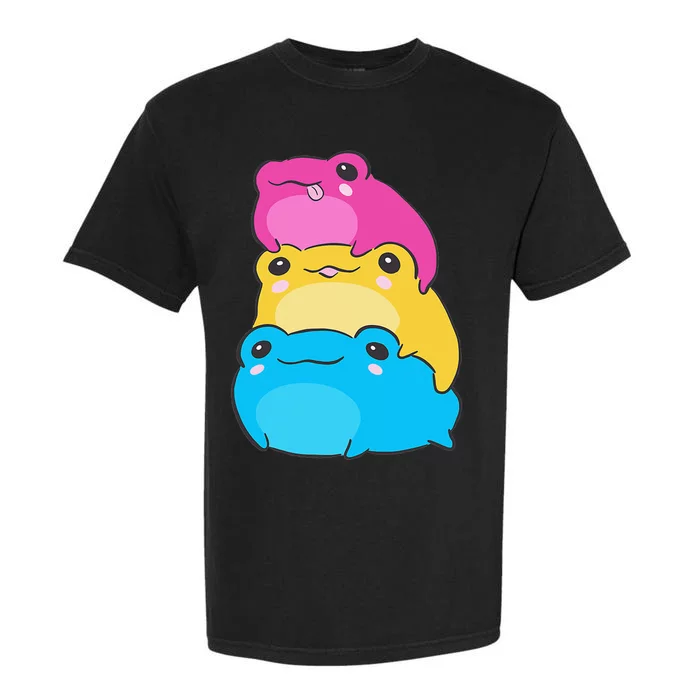 Pansexual Flag Color Frogs Subtle Pan Pride LGBTQ Aesthetic Garment-Dyed Heavyweight T-Shirt