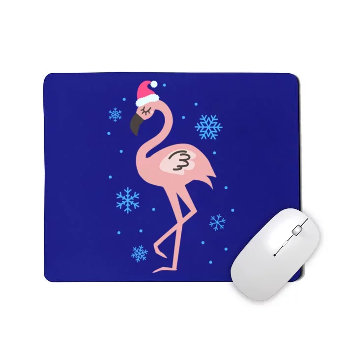 Pink Flamingo Christmas Cool Gift Mousepad