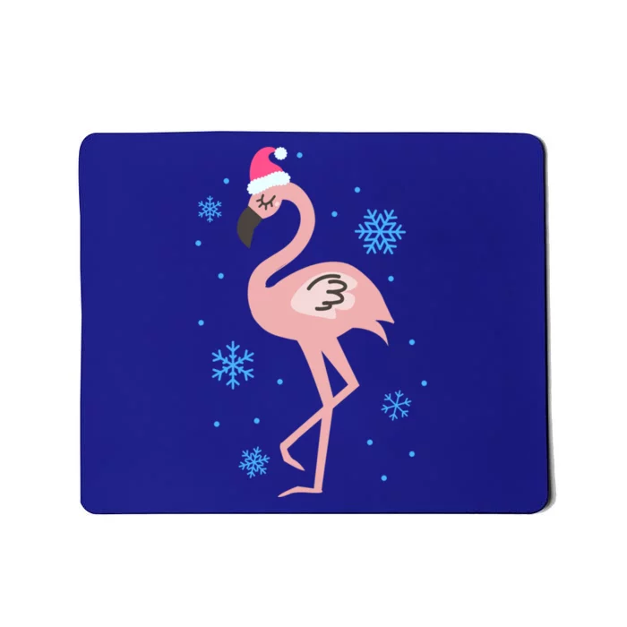 Pink Flamingo Christmas Cool Gift Mousepad