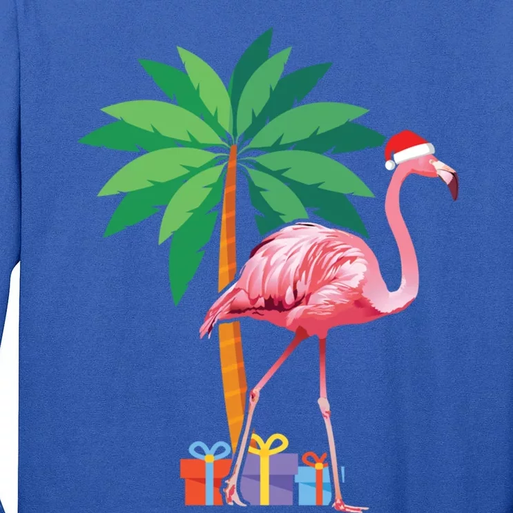 Pink Flamingo Christmas Gift Christmas Party Gift Tall Long Sleeve T-Shirt