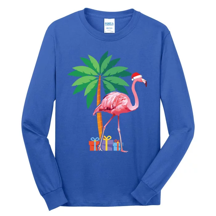 Pink Flamingo Christmas Gift Christmas Party Gift Tall Long Sleeve T-Shirt