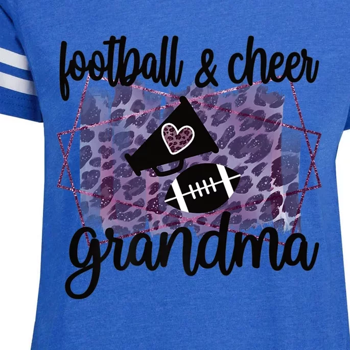 Proud Football Cheerleading Cheer Grandma Cute Gift Enza Ladies Jersey Football T-Shirt