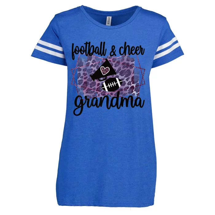 Proud Football Cheerleading Cheer Grandma Cute Gift Enza Ladies Jersey Football T-Shirt