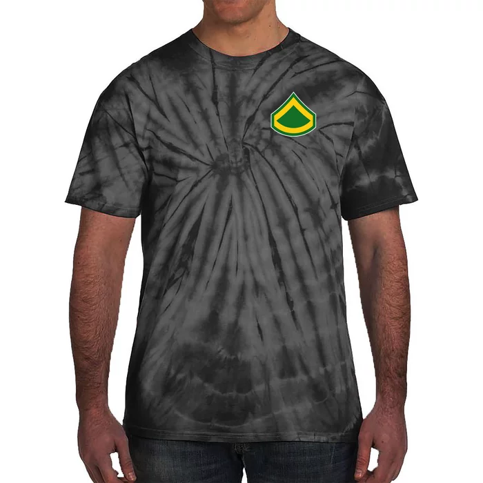 Private First Class Mlitary Badge Tie-Dye T-Shirt