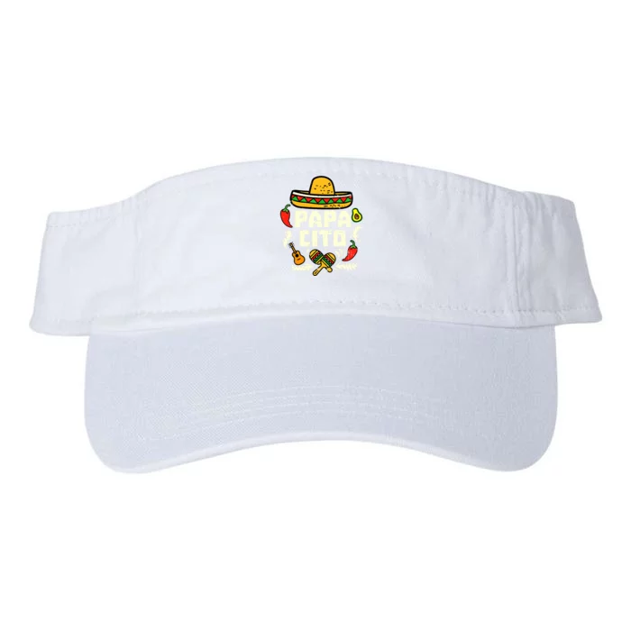 Papacito Family Cinco De Mayo Matchin Couple Mexican Dad Valucap Bio-Washed Visor