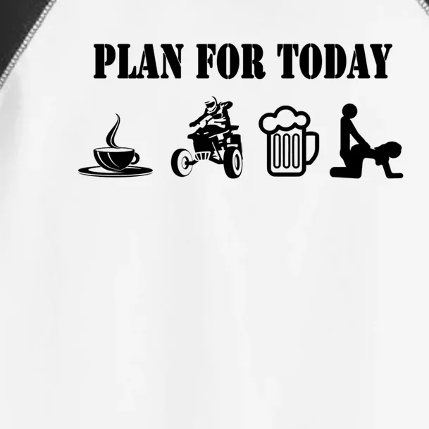 Plan For Day Cheeky Atv Quad Rider Gift Toddler Fine Jersey T-Shirt