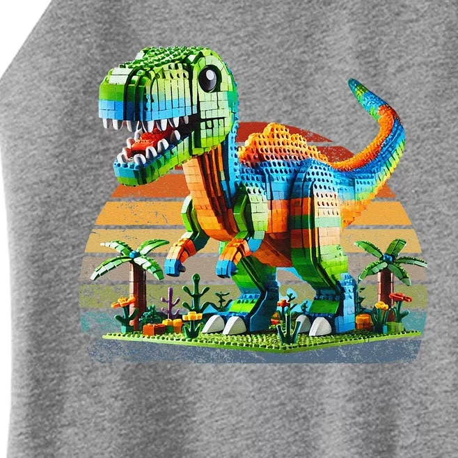 Play! Featuring Dinosaurs Bricks New Women’s Perfect Tri Rocker Tank