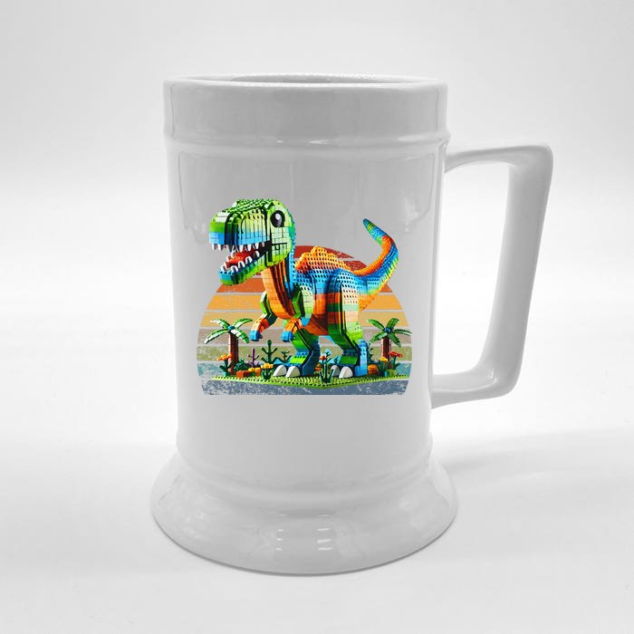 Play! Featuring Dinosaurs Bricks New Front & Back Beer Stein