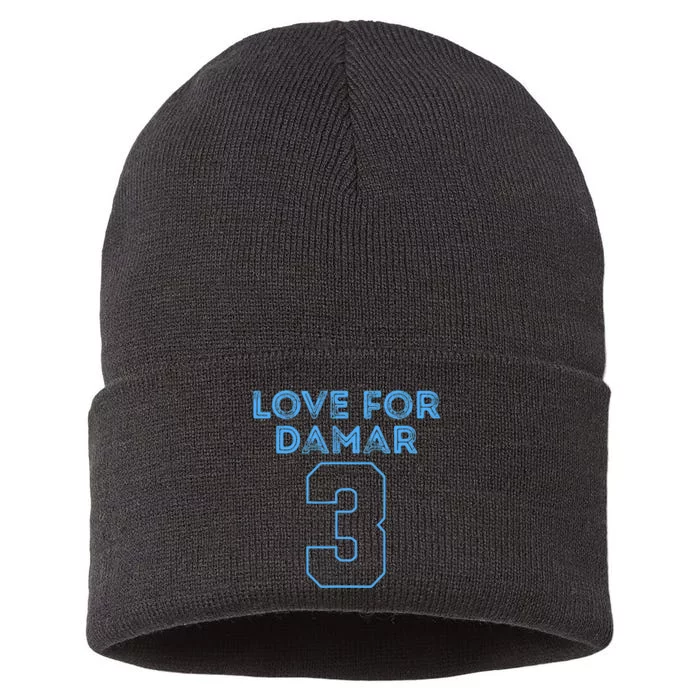 Pray For Damar 3 Buffalo Love For 3 We Are With You Sustainable Knit Beanie