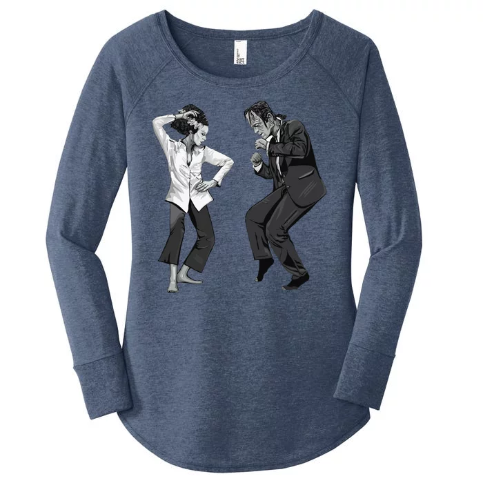 Pulp Frankenstein Dancing Monster Women's Perfect Tri Tunic Long Sleeve Shirt