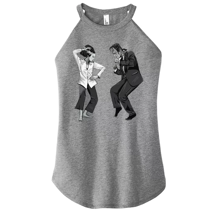 Pulp Frankenstein Dancing Monster Women’s Perfect Tri Rocker Tank