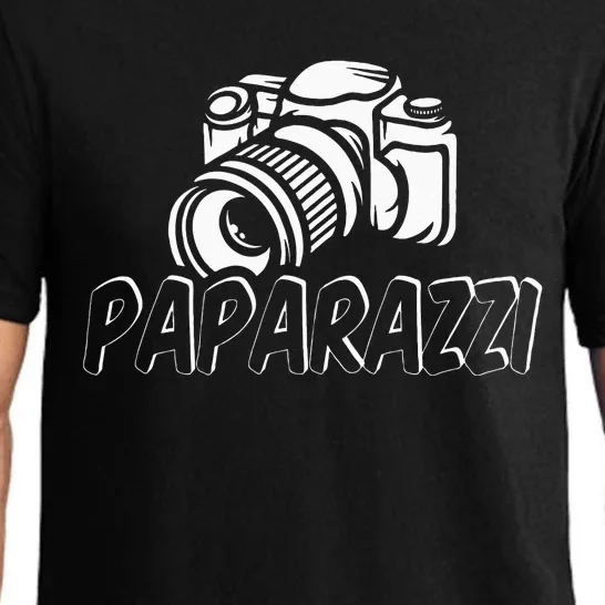 Paparazzi Funny Dad Photographer Retro Camera Pajama Set