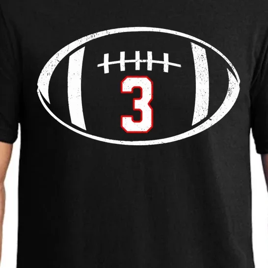 Pray For Damar Number 3 Football Pajama Set