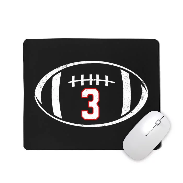 Pray For Damar Number 3 Football Mousepad