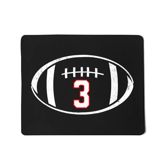 Pray For Damar Number 3 Football Mousepad