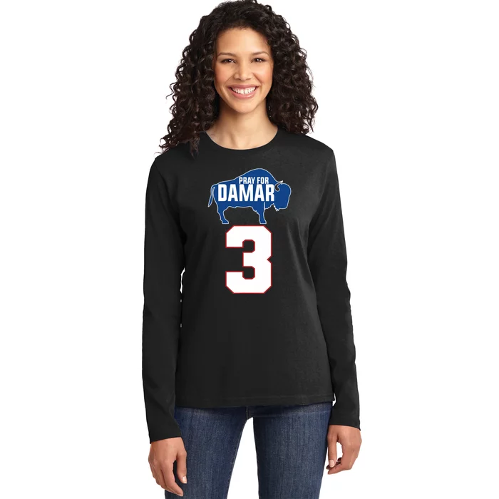 Pray for Damar - Pray for Damar 3 Buffalo Love For 3 Ladies Long Sleeve Shirt