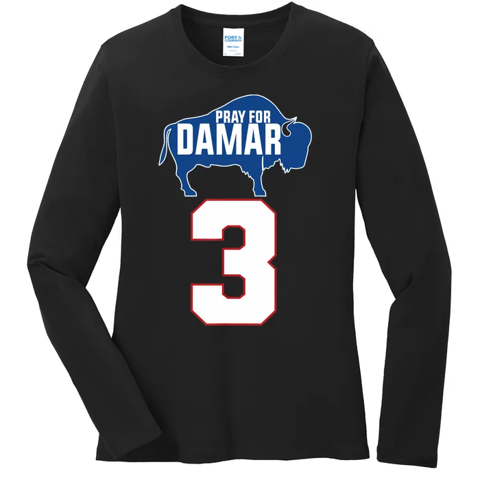 Pray for Damar - Pray for Damar 3 Buffalo Love For 3 Ladies Long Sleeve Shirt