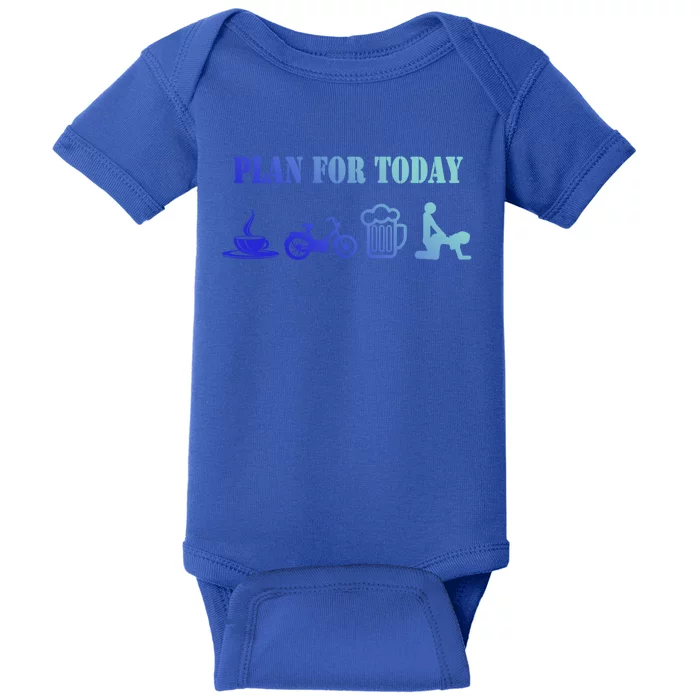 Plan For Day Moped Moped Driver Gift Baby Bodysuit